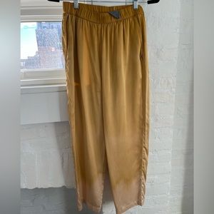 Raquel Allegra 100% silk Pant in golden yellow | size 2